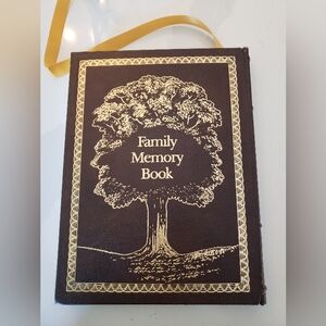 Leatherbound Book, Family Memory Book, Not Used